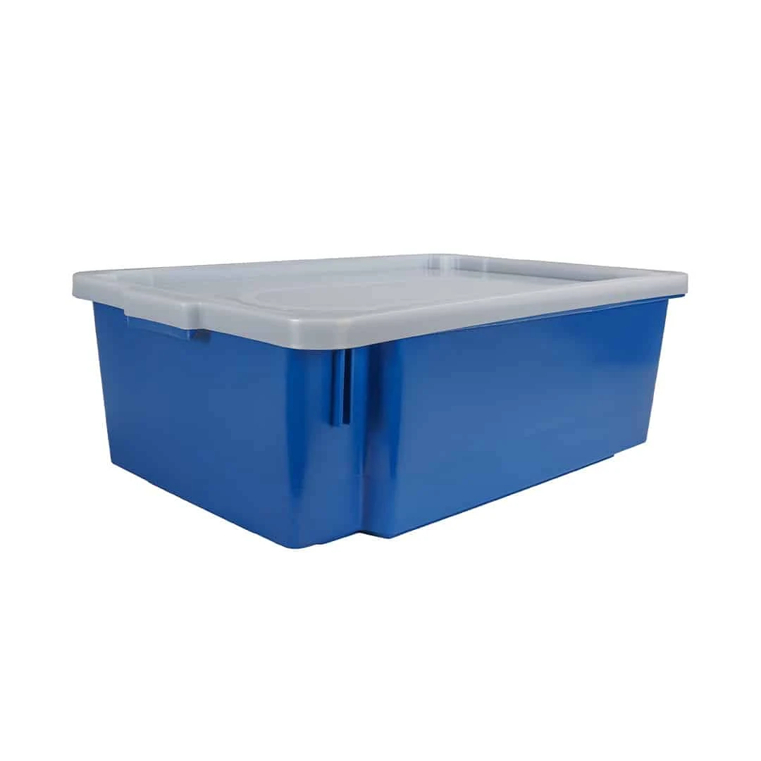 Caixa plástica com tampa s950 45 L azul - Caixas plásticas - Rio de Janeiro // Copos de Vidros RJ