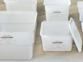 Caixas quadrada plasticom 2 L - Caixas plásticas - Rio de Janeiro // Copos de Vidros RJ