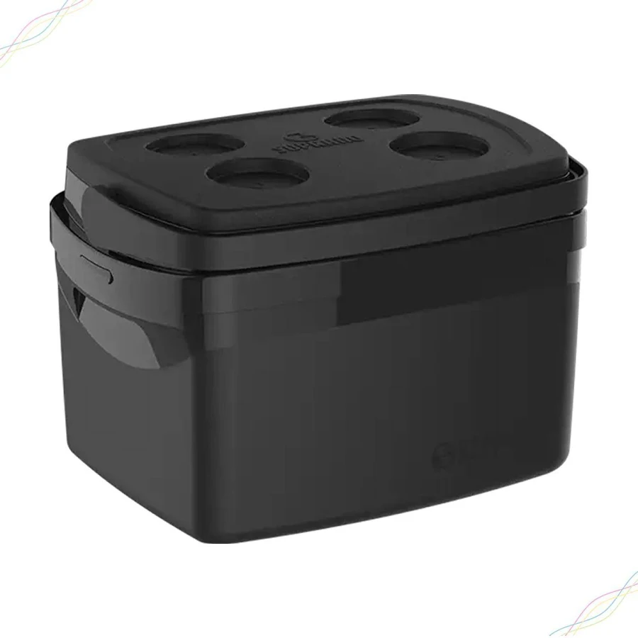 Caixa térmica preta 5 L - Caixas térmicas - Rio de Janeiro // Copos de Vidros RJ