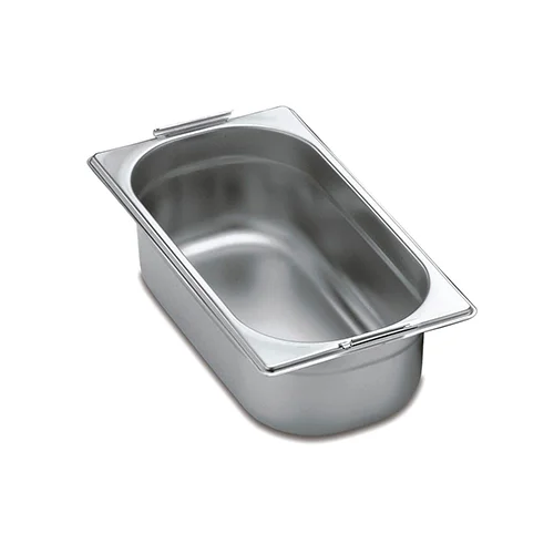 Cuba inox 1-3 10cm com alças - Cubas inox e policarbonato - Rio de Janeiro // Copos de Vidros RJ