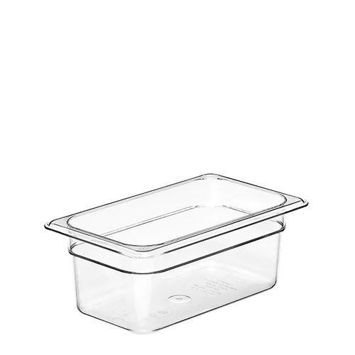 Cuba policarbonato GN 1-4 10cm 2,5 L - Cubas inox e policarbonato - Rio de Janeiro // Copos de Vidros RJ