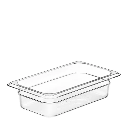 Cuba policarbonato GN 1-4 6,5cm - Cubas inox e policarbonato - Rio de Janeiro // Copos de Vidros RJ