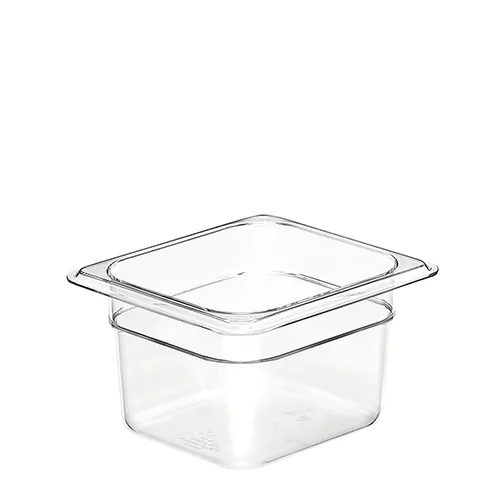 Cuba policarbonato GN 1-6 10cm 1,5 L - Cubas inox e policarbonato - Rio de Janeiro // Copos de Vidros RJ