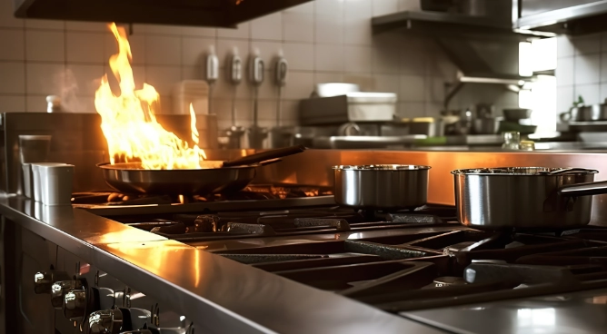 Cozinha profissional em atividade - Copos de Vidro - Rio de Janeiro // Utensílios RJ