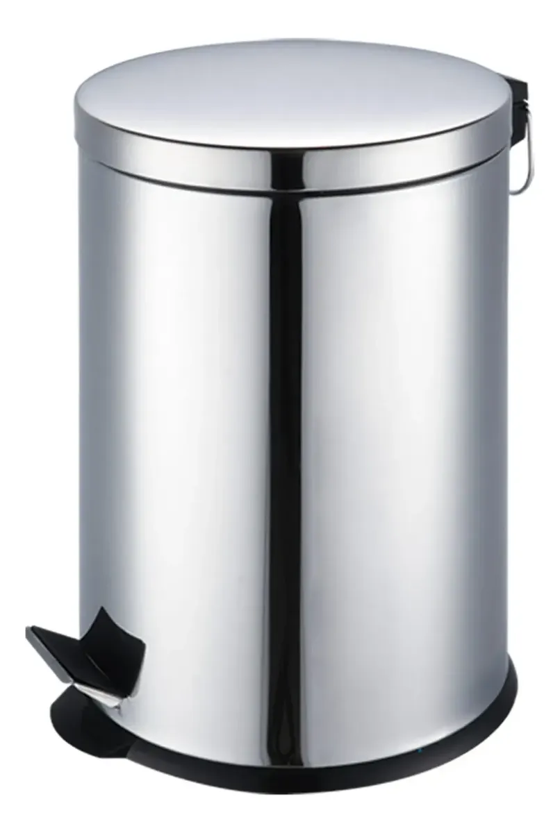 Lixeira inox com pedal e balde 20 L - Lixeiras inox - Rio de Janeiro // Copos de Vidros RJ