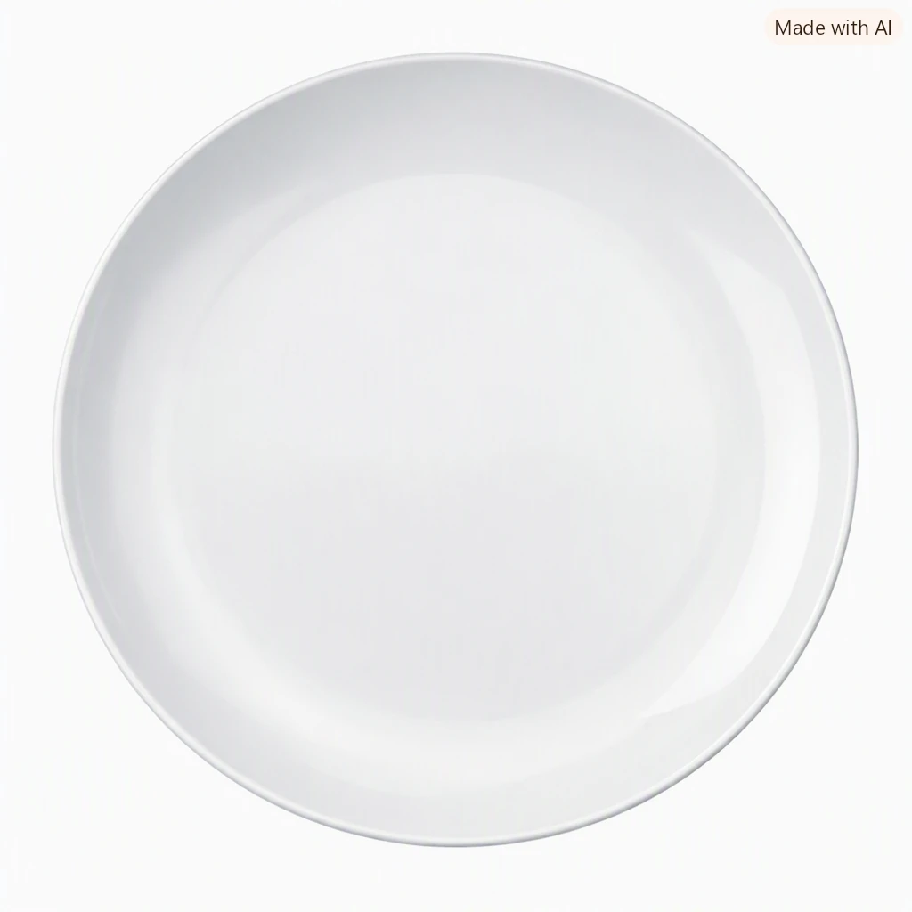 Prato blanc sobremesa 19cm - Pratos de porcelana - Rio de Janeiro // Copos de Vidros RJ