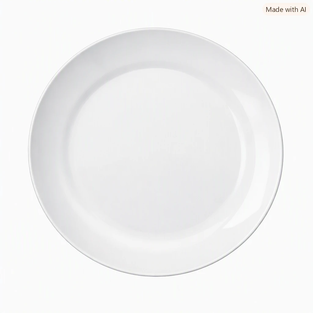 Prato menu raso 24cm - Pratos de porcelana - Rio de Janeiro // Copos de Vidros RJ