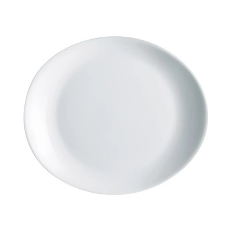 Prato steak 32x26cm white moon - Pratos de porcelana - Rio de Janeiro // Copos de Vidros RJ