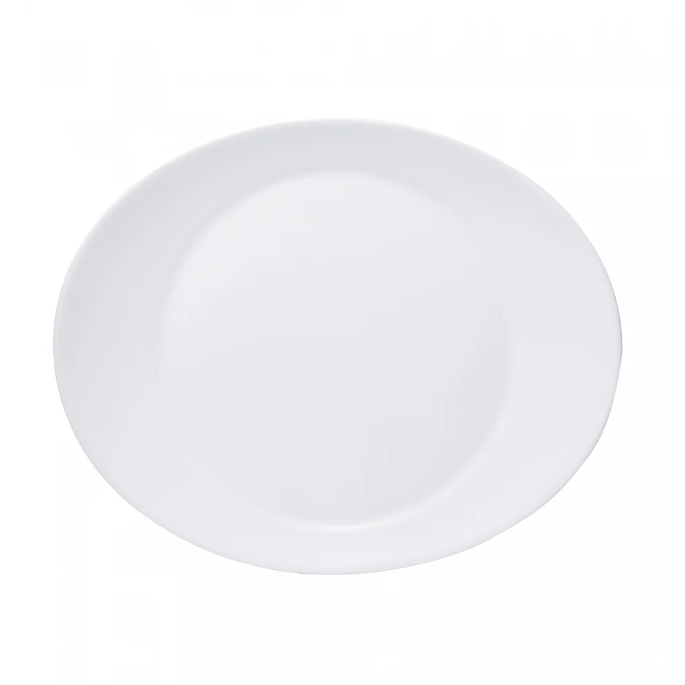 Prato steak oval 30x26cm essenza - Pratos de porcelana - Rio de Janeiro // Copos de Vidros RJ